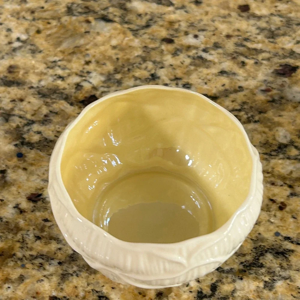Belleek Neptune Open Sugar Bowl 3.25